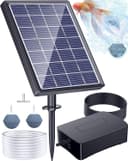Biling 2,5W Solar Teichbelüfter Sauerstoffpumpe für Teiche bis 600 Liter