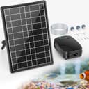 POPOSOAP 8W Solar Teichbelüfter mit Solar-Akku-Doppelstromversorgung