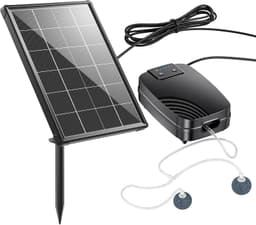 POPOSOAP POPOSOAP 4W Solar Teichbelüfter mit 2200 mAh Akku-Backup
