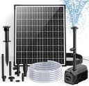 POPOSOAP 30W Solar Teichpumpe, 1500 L/h, stellbarer Durchfluss