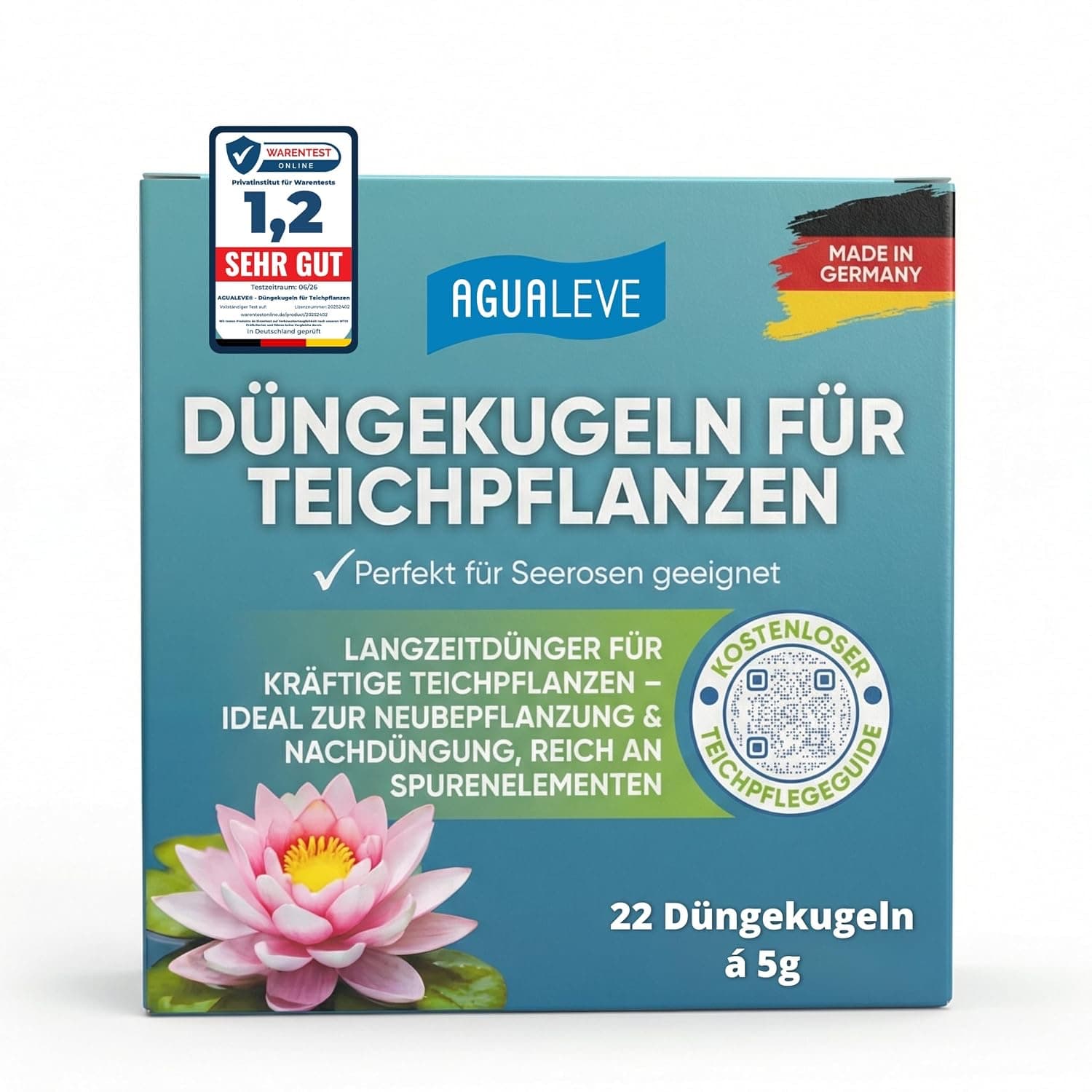 AGUALEVE 22 Düngekugeln für Teichpflanzen