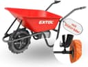 Extol Premium Elektroschubkarre 80 L mit Stützrädern