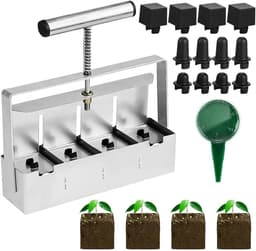 – Profi Erdtopfpresse verzinkter Stahl 4×5 cm