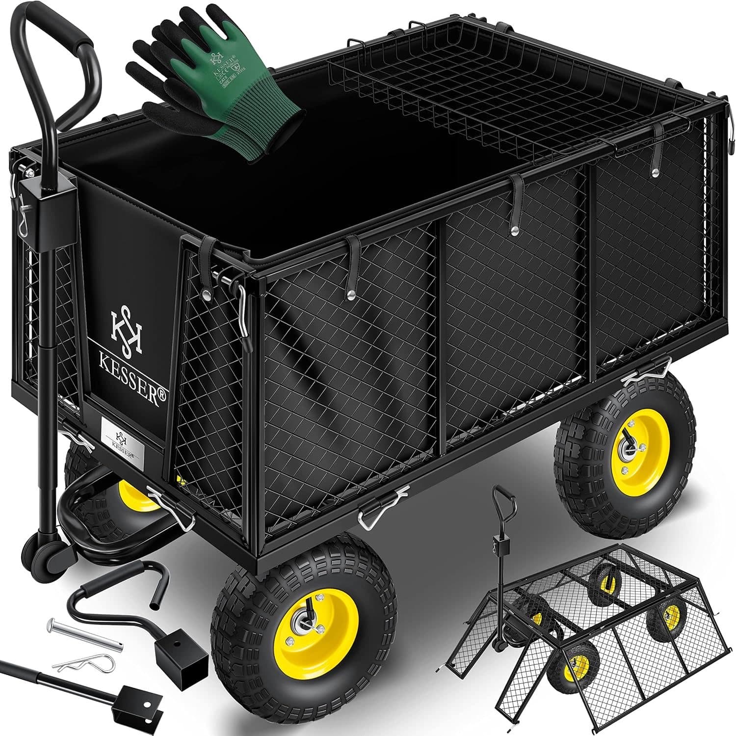 KESSER Bollerwagen Gartenwagen 550 kg
