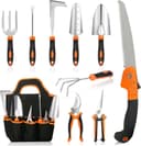 Gartenwerkzeug Set, 10 Stück Heavy Duty Gartengeräte Set