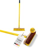 Fritze® Krallenbesen mit Teleskopstiel – Abgewinkelte Borsten für Teppiche
