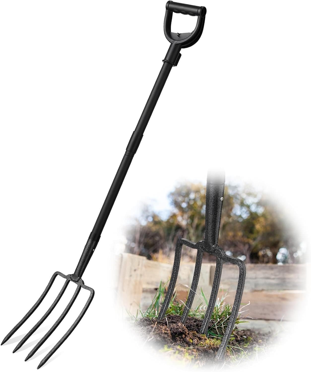 Bausatz-Spatengabel 4 Zinken 127 cm