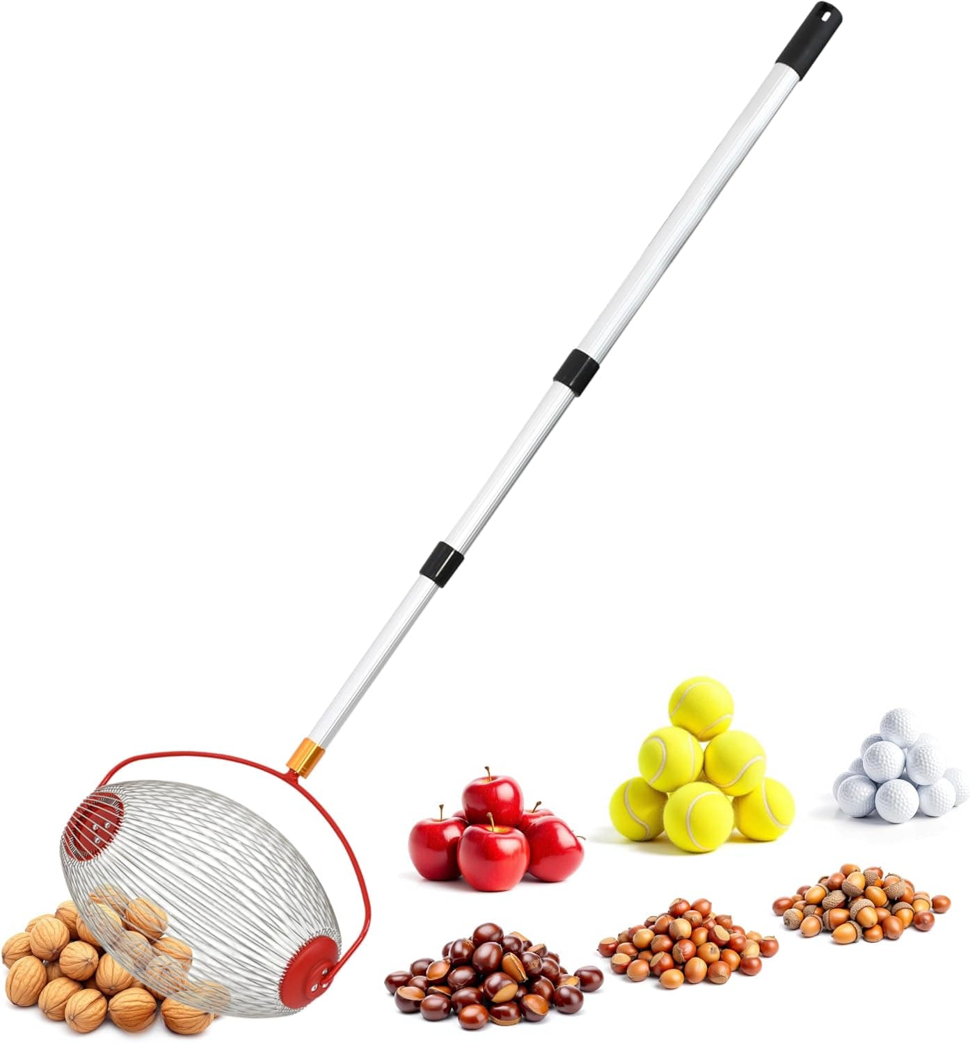 Spetebo Rollsammler Alu Teleskopstiel 120 cm
