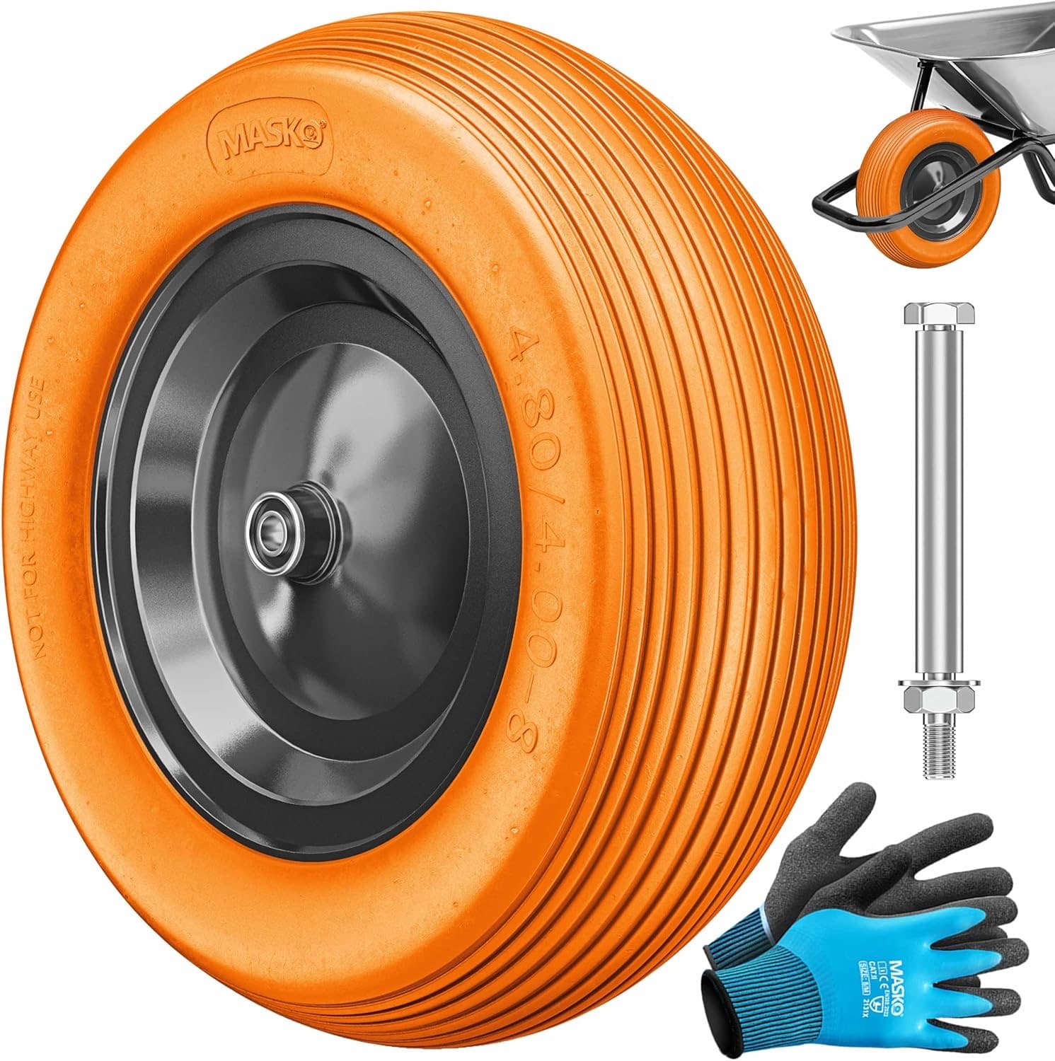 MASKO PU Vollgummi 200 kg Orange