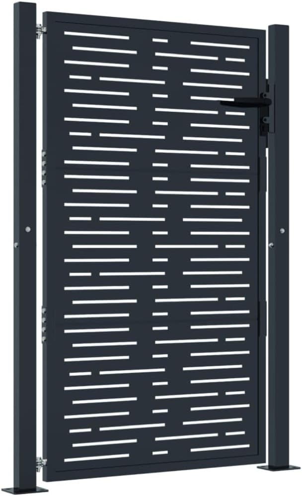 vidaXL Gartentor Anthrazit 100×125 cm