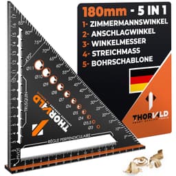 THORVALD THORVALD Zimmermannswinkel 5-in-1 180 mm