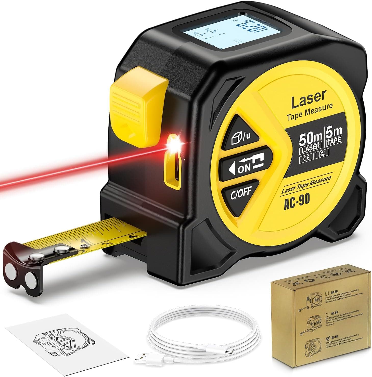 FNITAER 2-in-1 Laser 50 m