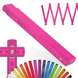 Metrie Metrie Zollstock Block 52 Rosa 2 m