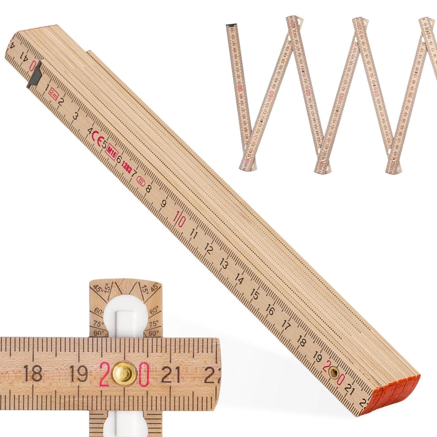 Metrie Zollstock BLOCK 72 Natur 2 m