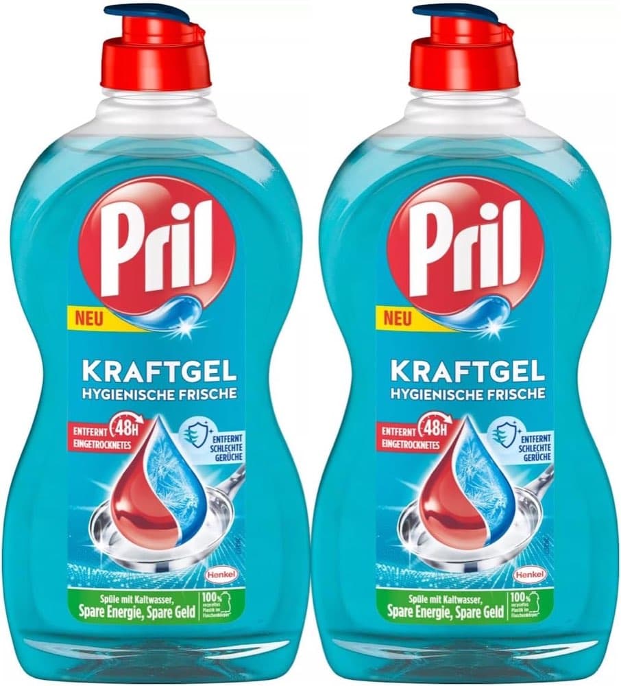 Pril Kraft Gel Hygienische Frische 2×450 ml