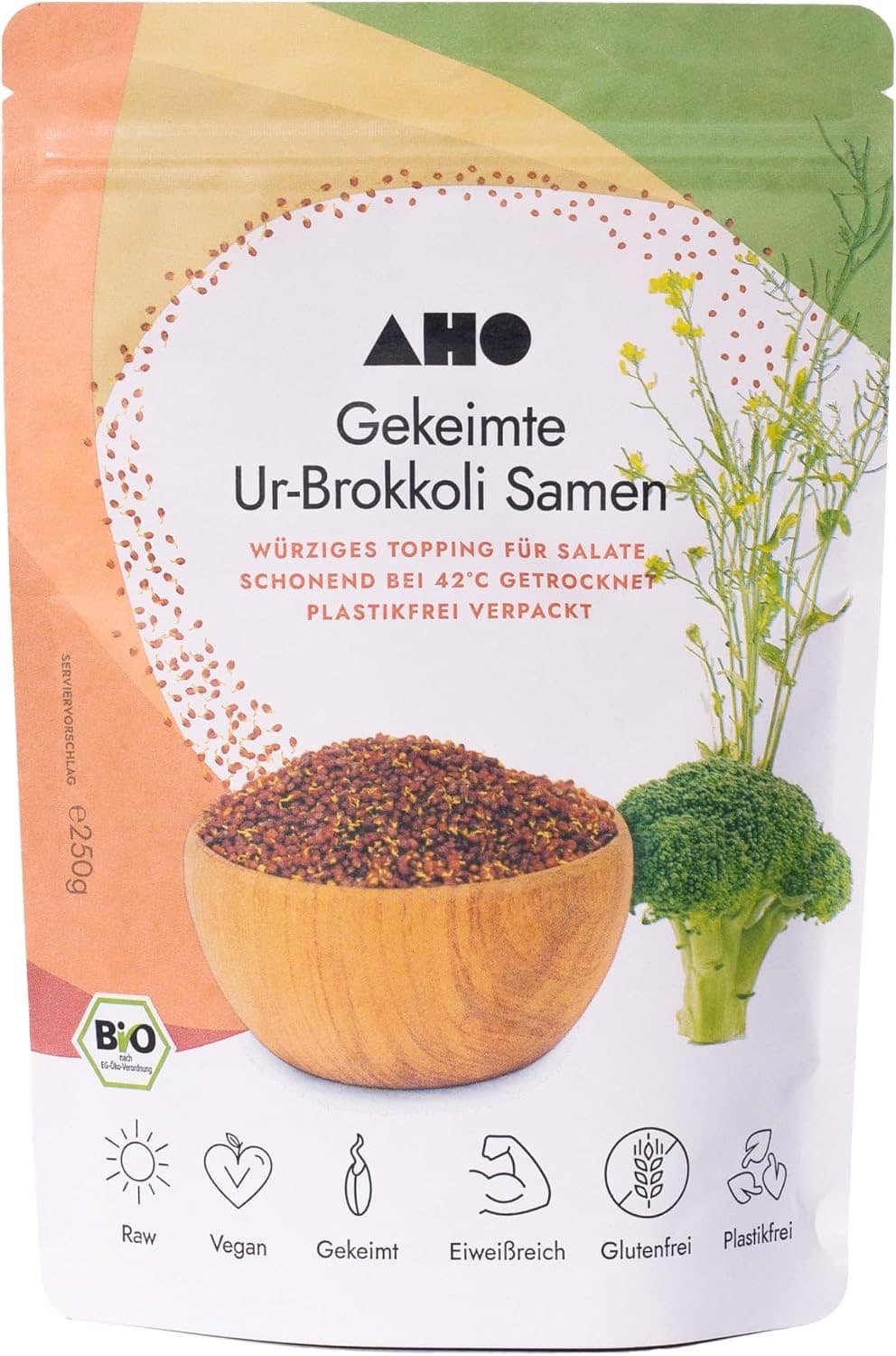 AHO Gekeimte Ur-Brokkoli Samen Bio 250 g