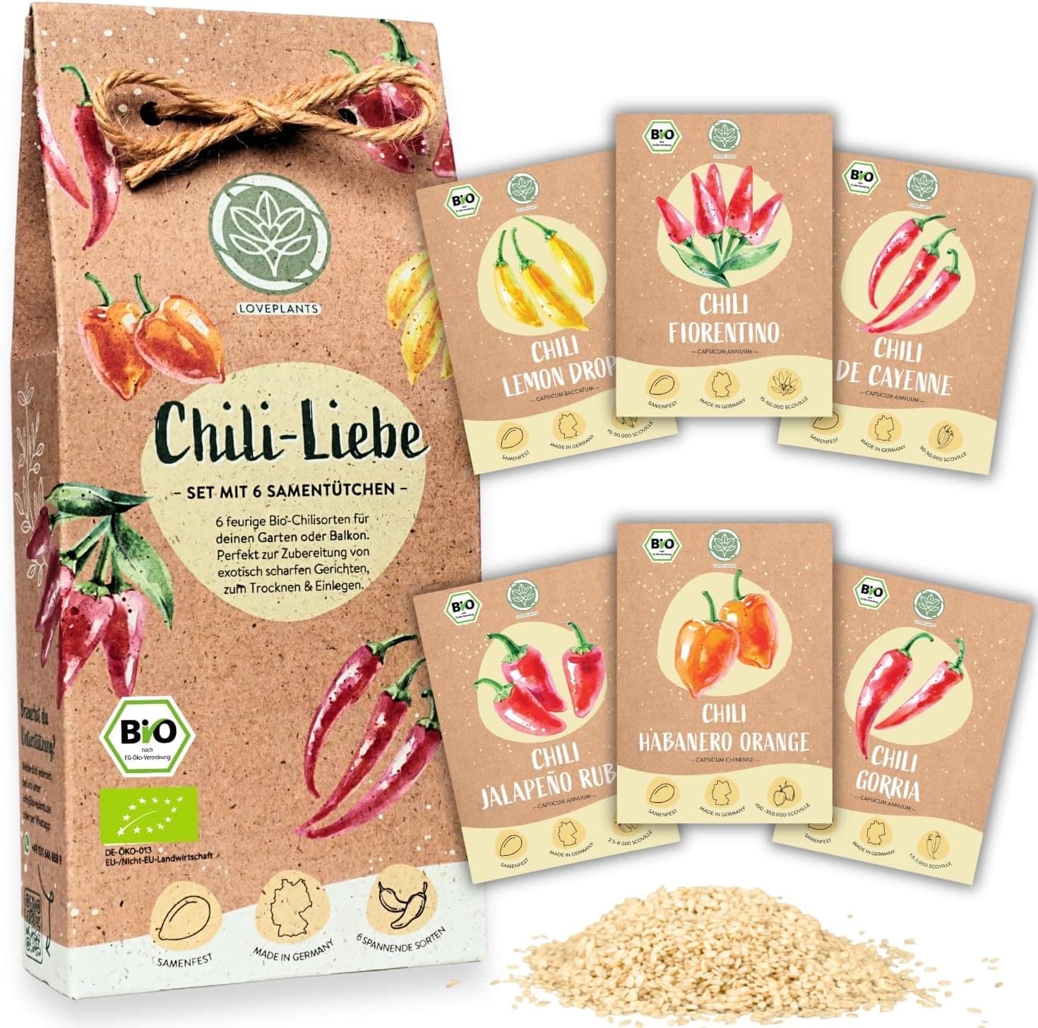 Loveplants Bio 6-Sorten Set