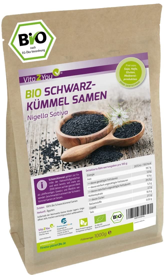 Vita2You Bio Schwarzkümmel 1 kg
