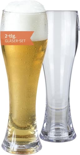 Moritz Moritz Milano Weizenglas Polycarbonat 500 ml 2er