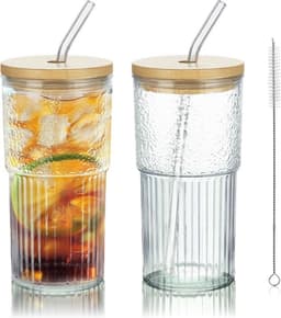 Joeyan Joeyan 720 ml Rippenglas 2er