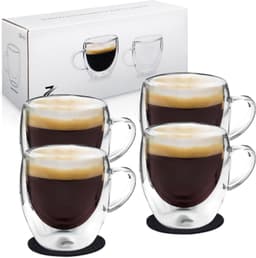 Zobel Zobel Espressogläser doppelwandig 80 ml 4er mit Henkel