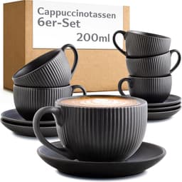 Cosumy Cosumy Cappuccino 6×200 ml mit Untertassen