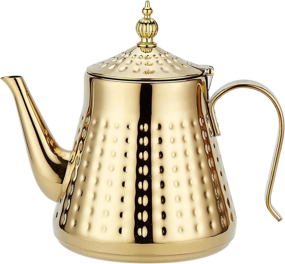SANQIAHOME Teekanne 1,2 l Gold