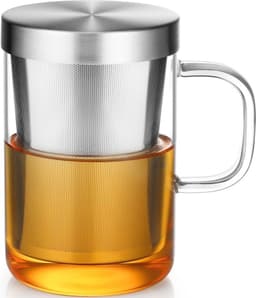 ecooe ecooe Borosilikat 500 ml mit Sieb und Deckel