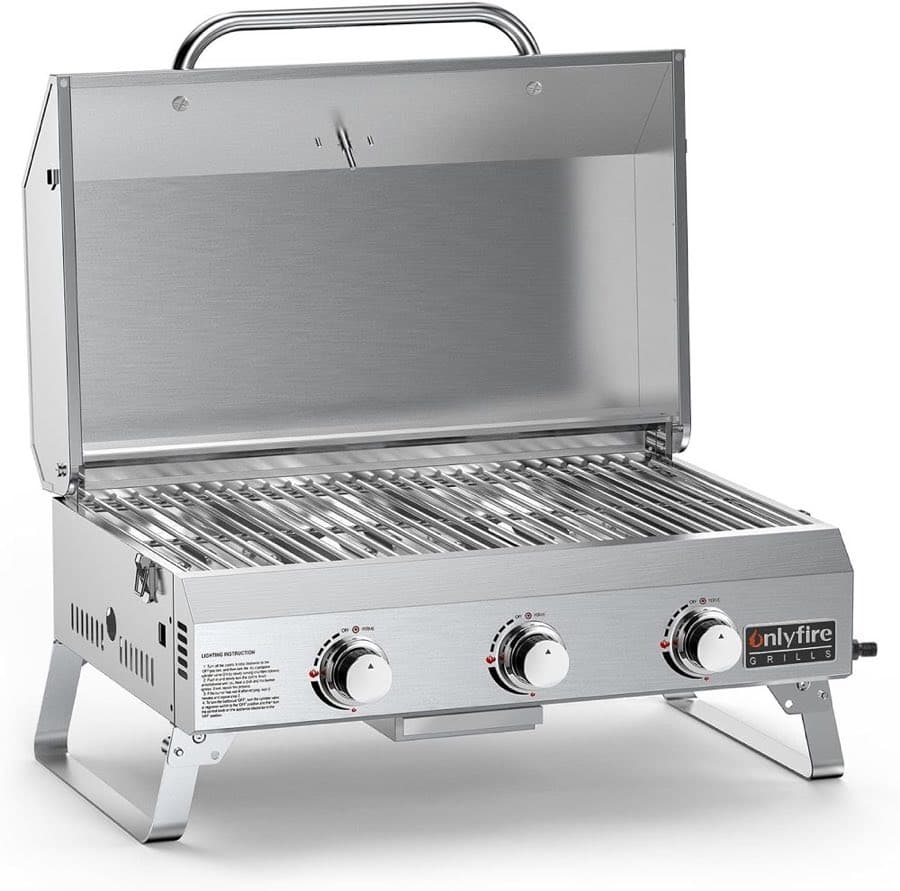 Onlyfire Tischgrill 3 Brenner