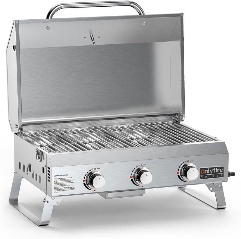 Onlyfire 3-Brenner Tischgrill