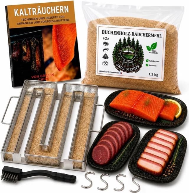 Grill'n Chips Sparbrand-Set mit Buchenmehl