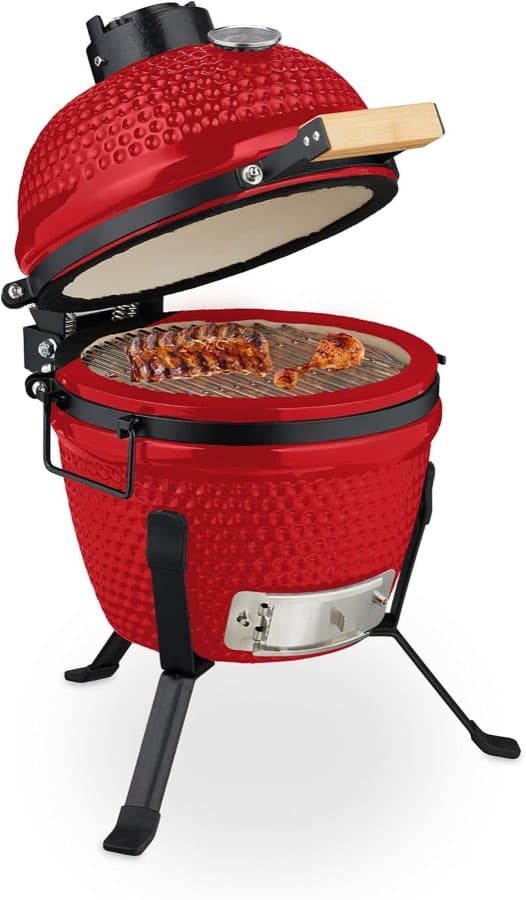 Relaxdays Kamado Ø 32 cm rot