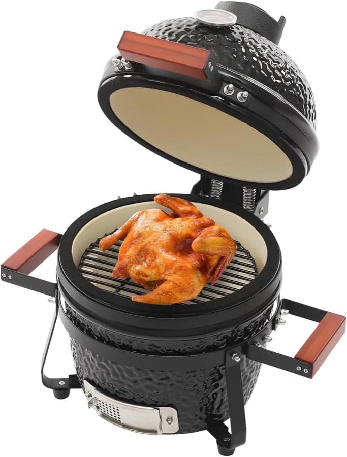 DunleyMin Keramikgrill mit Gestell