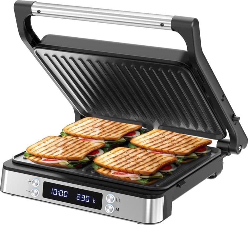 Olvy Kontaktgrill XXL Silver