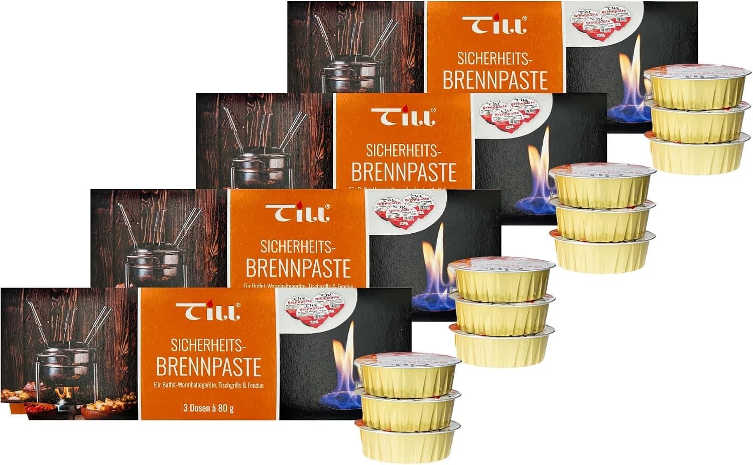 TILL Sicherheits-Brennpaste 12×80 g