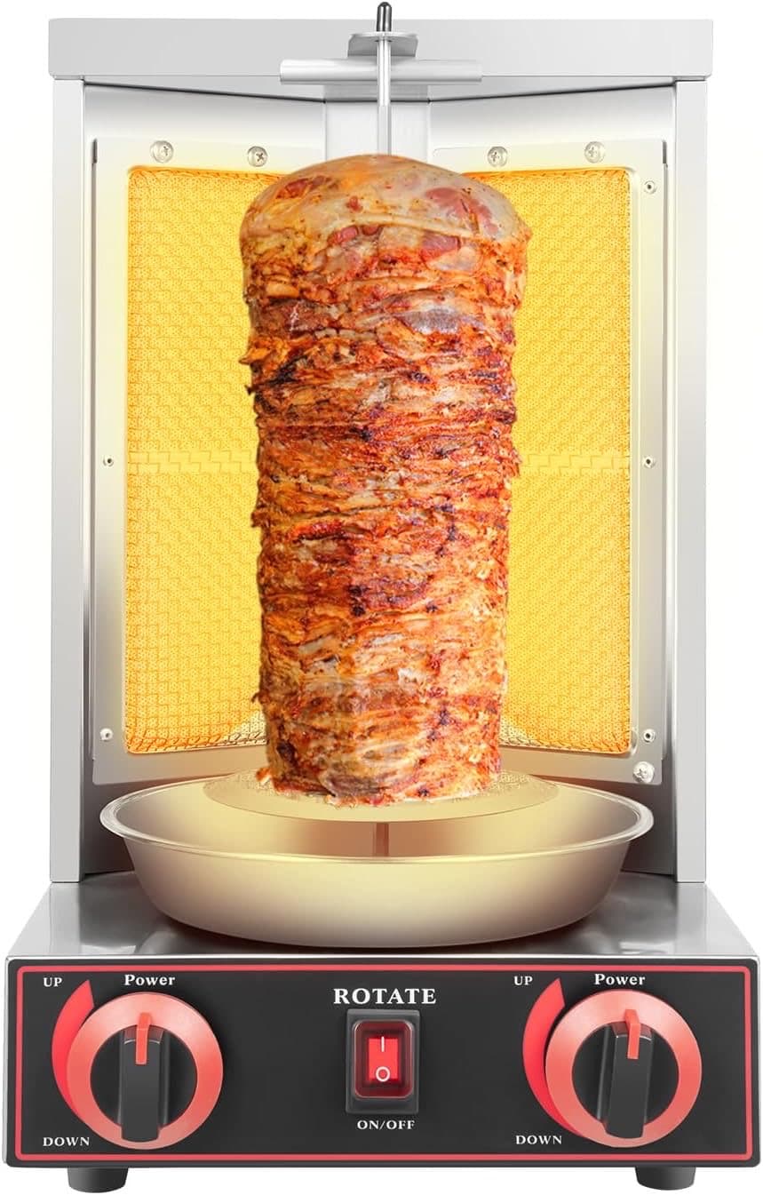 FENGLY Gas-Dönergrill 3000 W / 2 Brenner