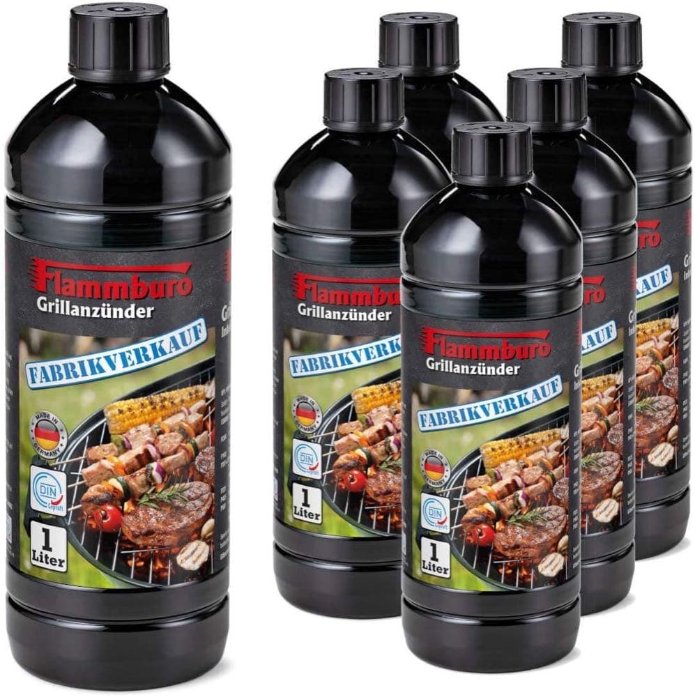 FLAMMBURO Grillanzünder flüssig 6×1 L