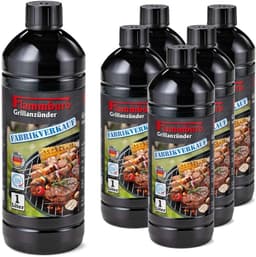 FLAMMBURO Grillanzünder flüssig 6×1 L, DIN EN 1860-3