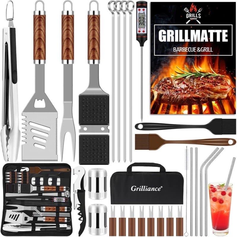 Grilliance BBQ-Set 30-teilig mit Matte