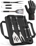 HORUS 23 Grillbesteck 4-teilig mit Handschuh