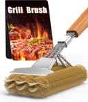 HAZENS Grillbürste Messing 39 cm Holzgriff