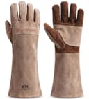 AOUCHI Leder Grill-/Schweißhandschuhe L