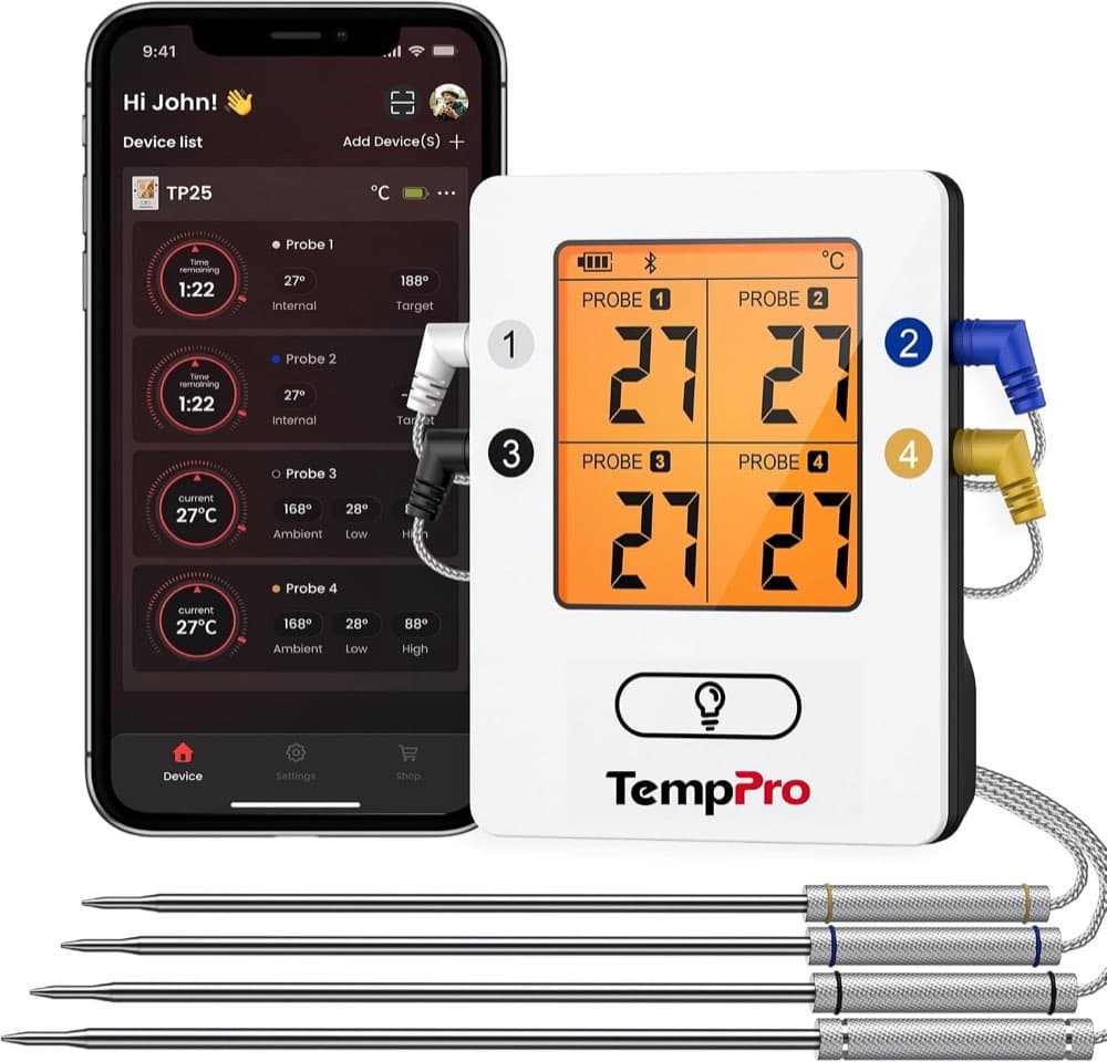 TempPro TP-25 Bluetooth 4 Sonden