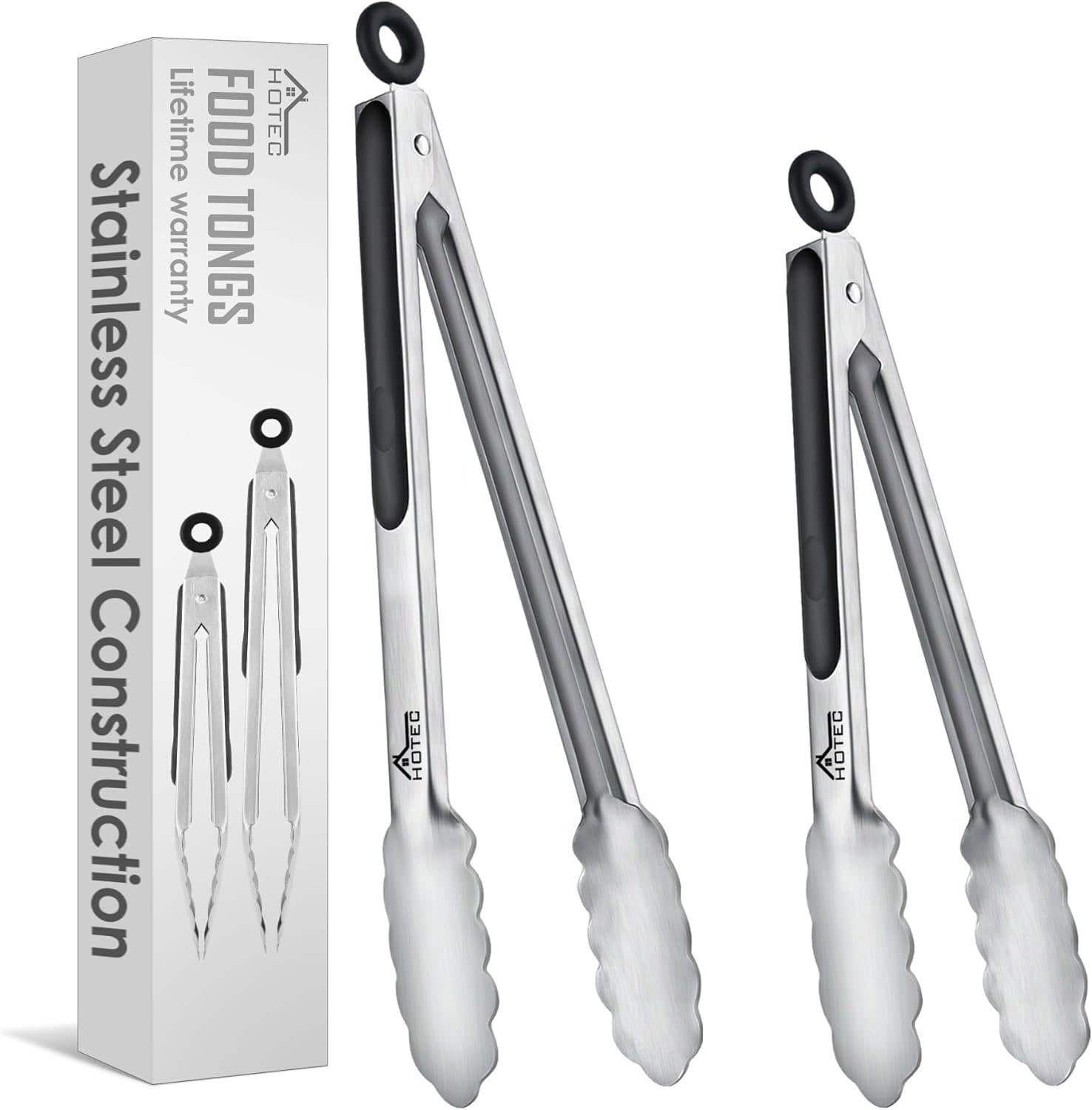 HOTEC Küchenzange Silikongriff 23/30,5 cm