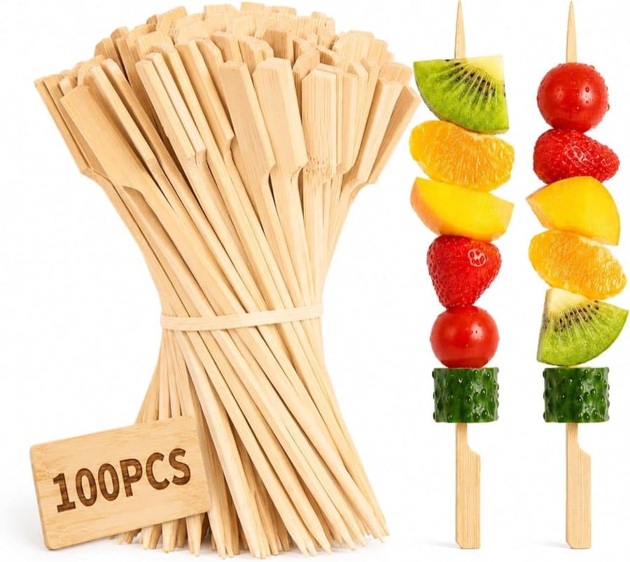 Carehabi 100er Bambus-Paddel 20 cm × 3 mm