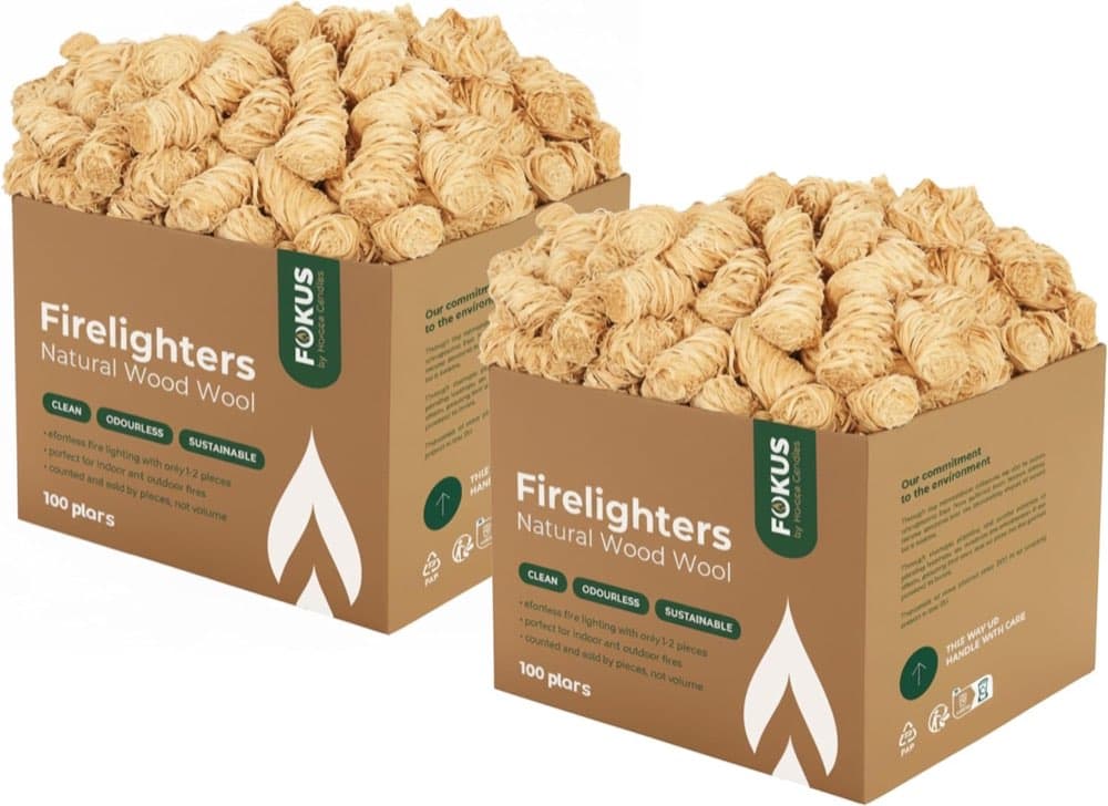 HORECA CANDLES Holzwolle-Anzünder 200 Stück