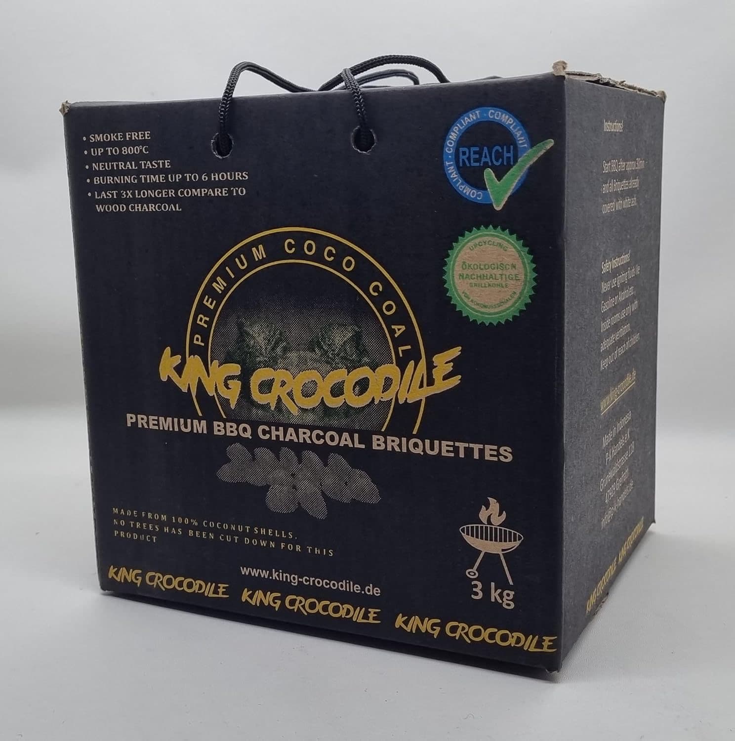 King Crocodile Kokos-Eierkohle 3 kg