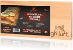 grillart grillart 2 Pack XL Zedernholz 30×14×1 cm