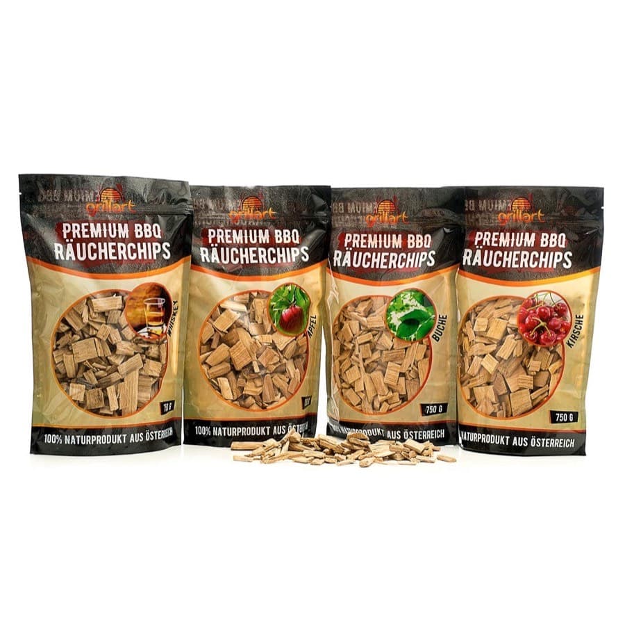grillart Mix 4×750 g Räucherchips