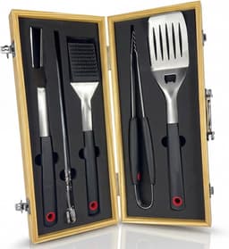 Curry Master Curry Master Grillbesteck Holzkoffer 10-teilig